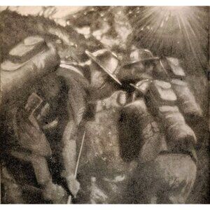 1919 Soldiers Ingersoll Radiolite Watches Photogravure Print Military DWSS24